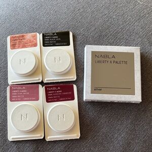 Nabla Liberty X Eyeshadow Palette - Silver, Pink, Brown, Cream